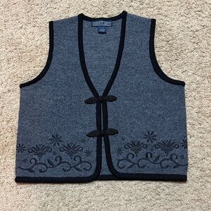 Herman Geist 100% Wool Vintage Vest - Size 8